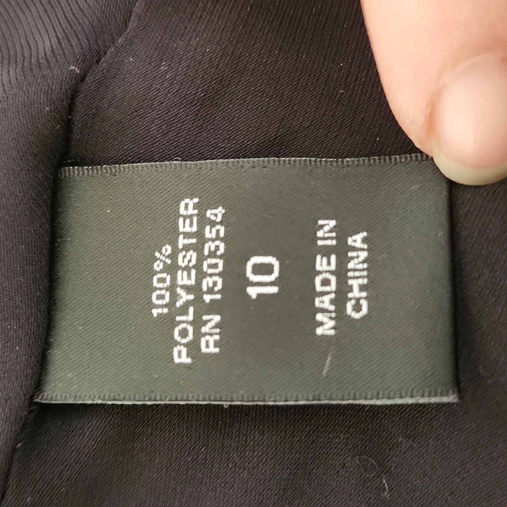 Karl Lagerfeld Black Dress - Size 10 - Picture 10 of 11